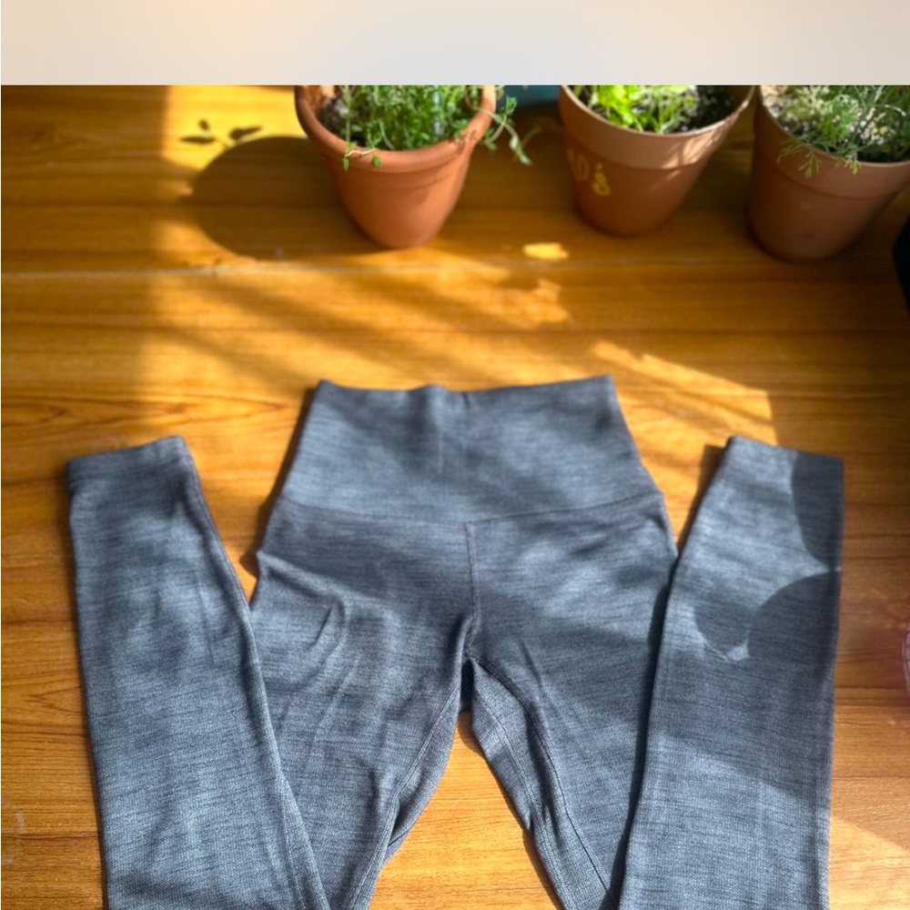 Lululemon Gray High-Waist Leggings